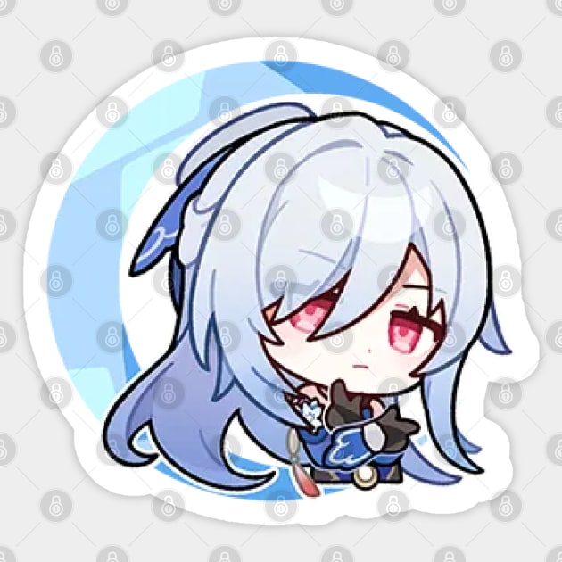 Honkai Star Rail Chibi Jingliu Sticker by HoyoStan